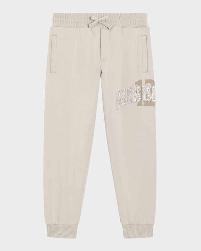Boy's Logo Embroidered Jog Pants, Size 8-